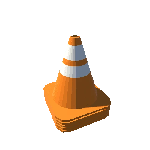 Traffic Cone Stack Plain Bottom